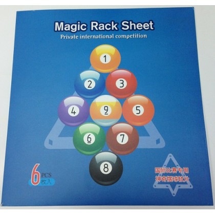 9 & 10 MAGIC Ball Rack Sheet (6pc/set)